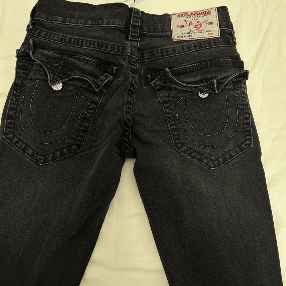 True Religion Men's Black Bootcut Jeans